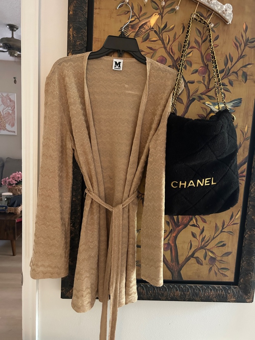 🩷 MISSONI gold knit cardigan